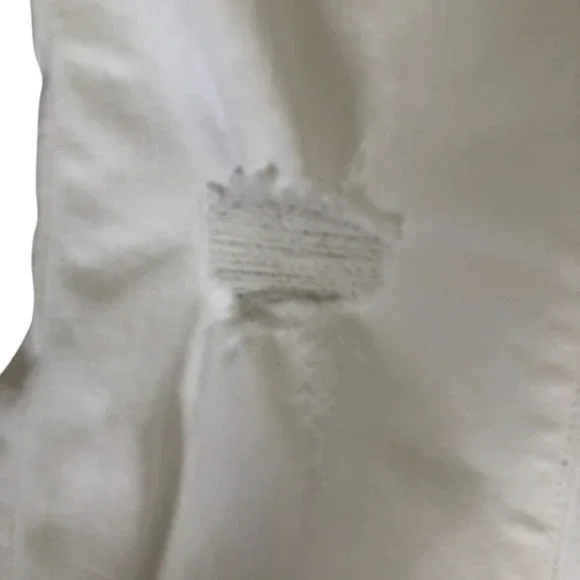 KanCan Womens White Denim Jeans Frayed Hem Cropped Skinny Jeans Size 7/27 - Picture 4 of 14